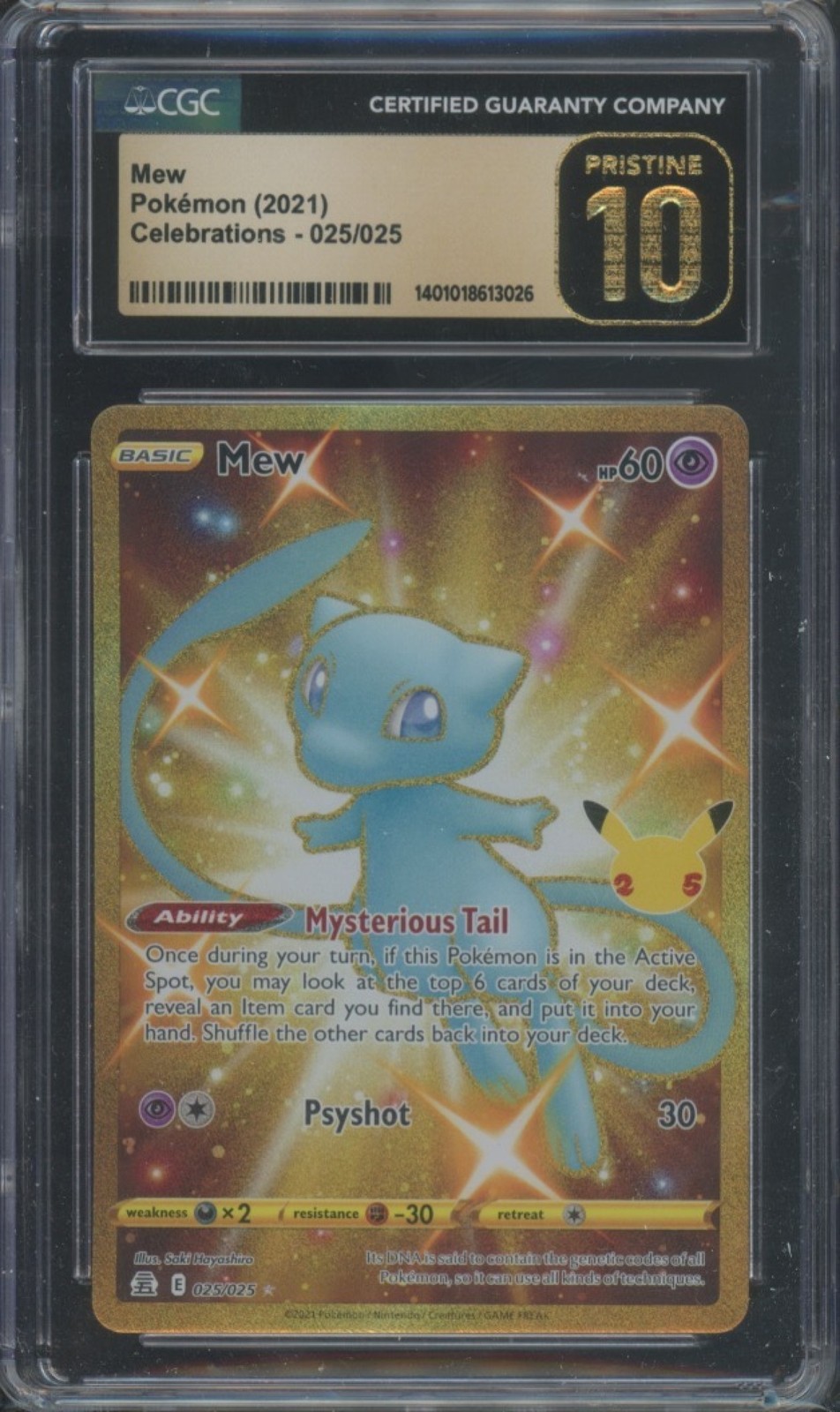2021 Celebrations - English Mew Ultra Rare Holo 025/025