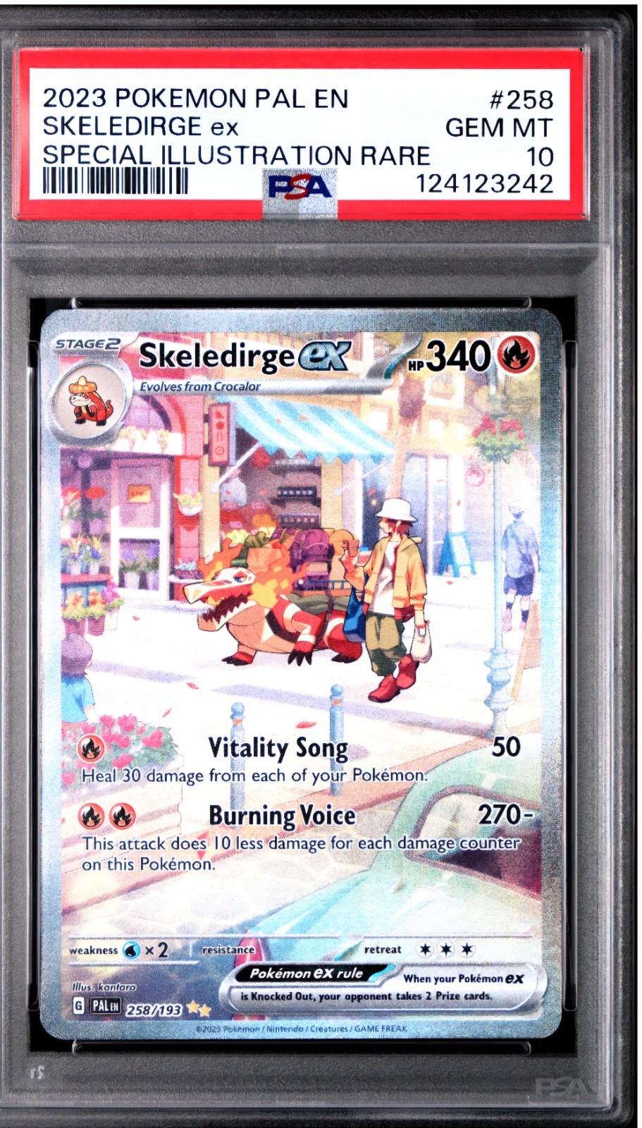 2023 Pokemon Pal EN-Paldea Evolved Skeledirge EX Special Illustration Rare 258