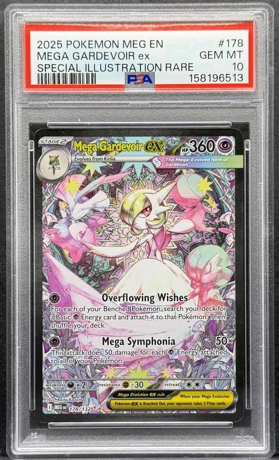 2025 Pokemon Meg EN-Mega Evolution Mega Gardevoir EX Special Illustration Rare 178