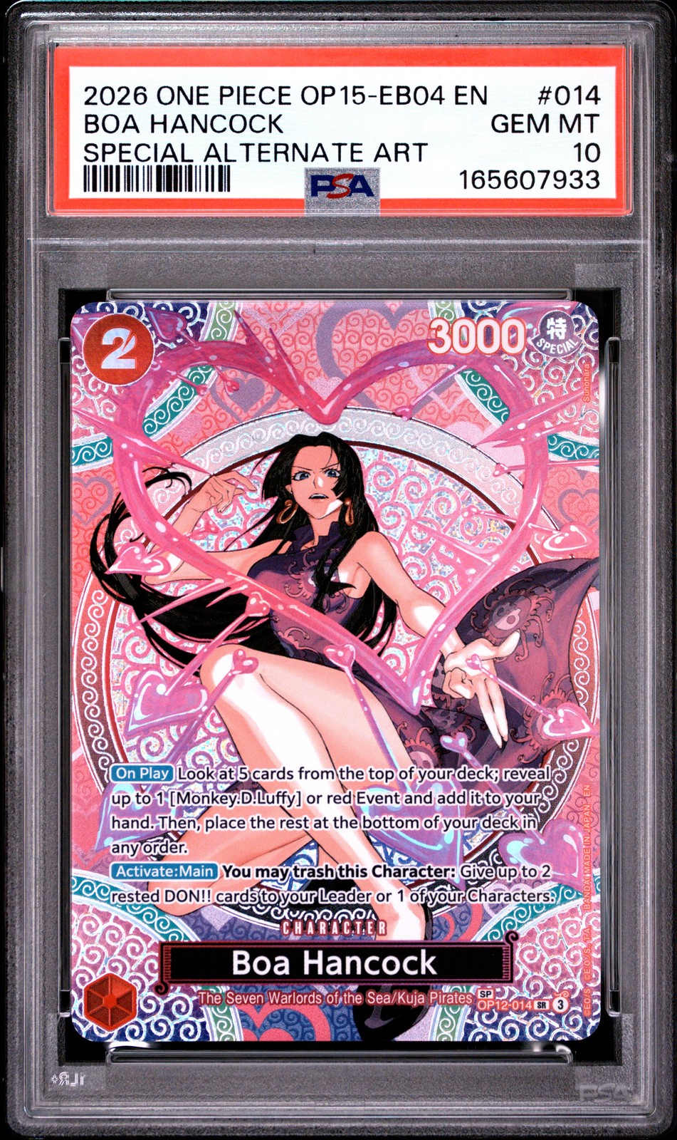 2026 One Piece OP15-EB04-Adventure on Kami's Island Boa Hancock Special Alternate Art 014
