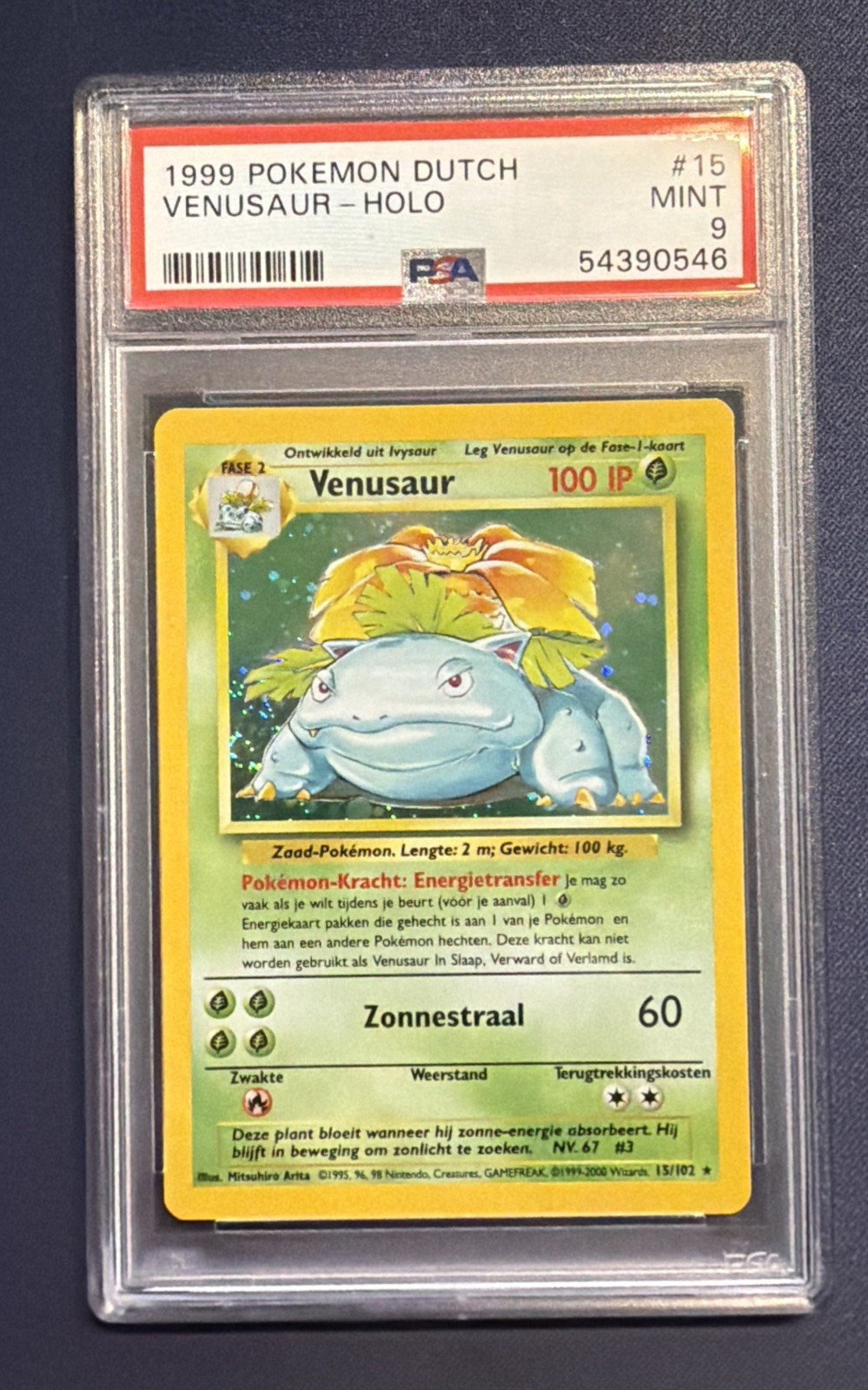 1999 Pokemon Dutch Venusaur-Holo 15