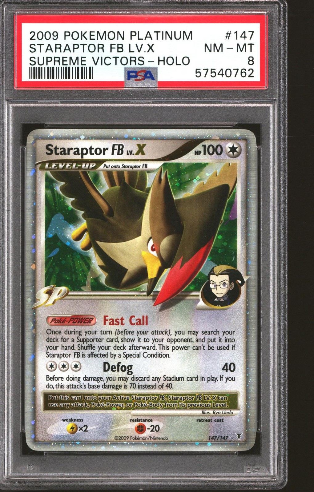 2009 Pokemon Platinum Supreme Victors Staraptor FB LV.X-Holo 147
