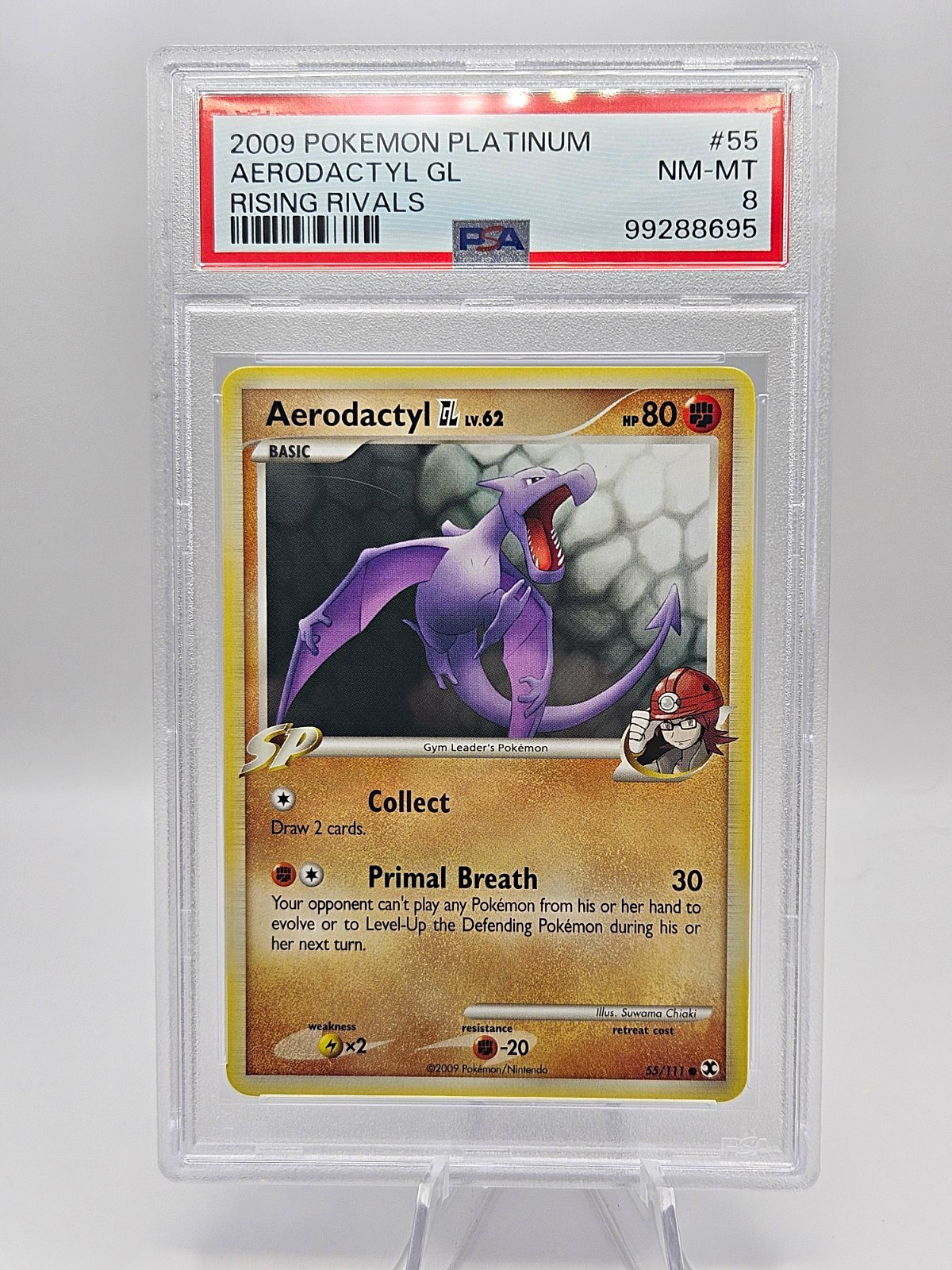 2009 Pokemon Platinum Rising Rivals Aerodactyl GL 55