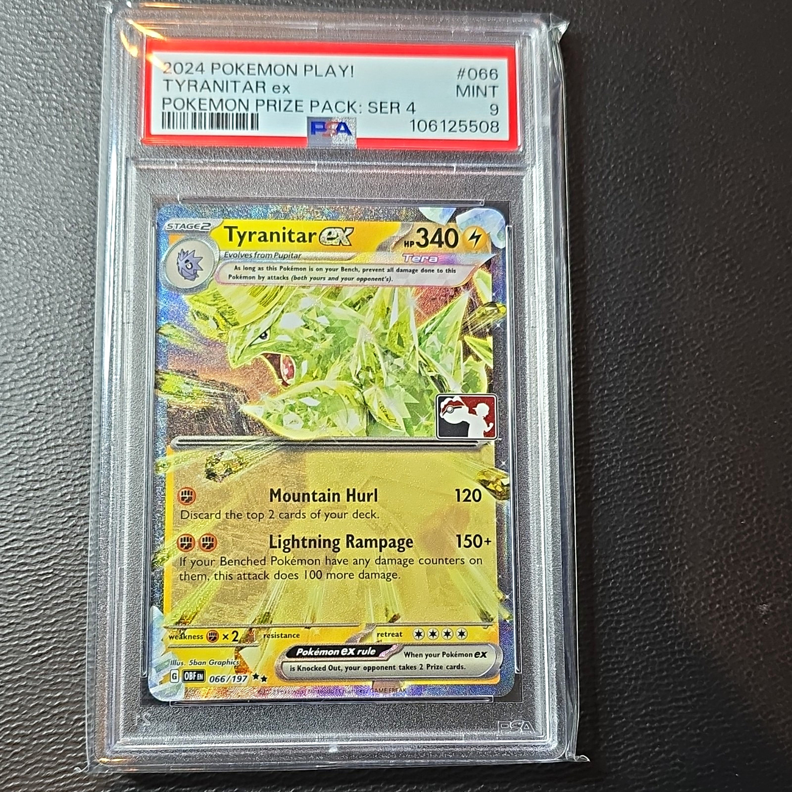 2024 Pokemon Play! Pokemon Prize Pack: Series 4 Tyranitar EX 066