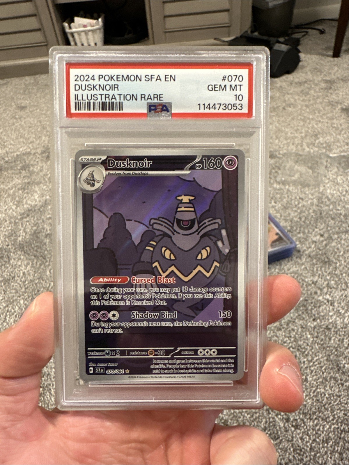 2024 Pokemon Sfa EN-Shrouded Fable Dusknoir Illustration Rare 070