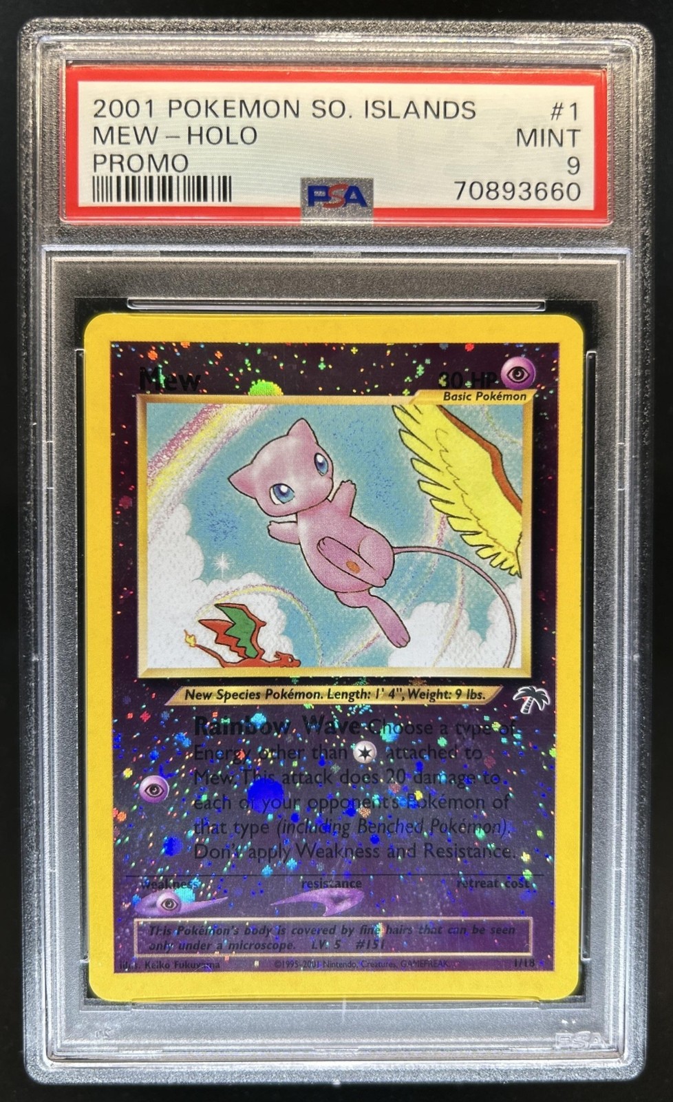 2001 Pokemon Southern Islands Promo Mew-Holo 1