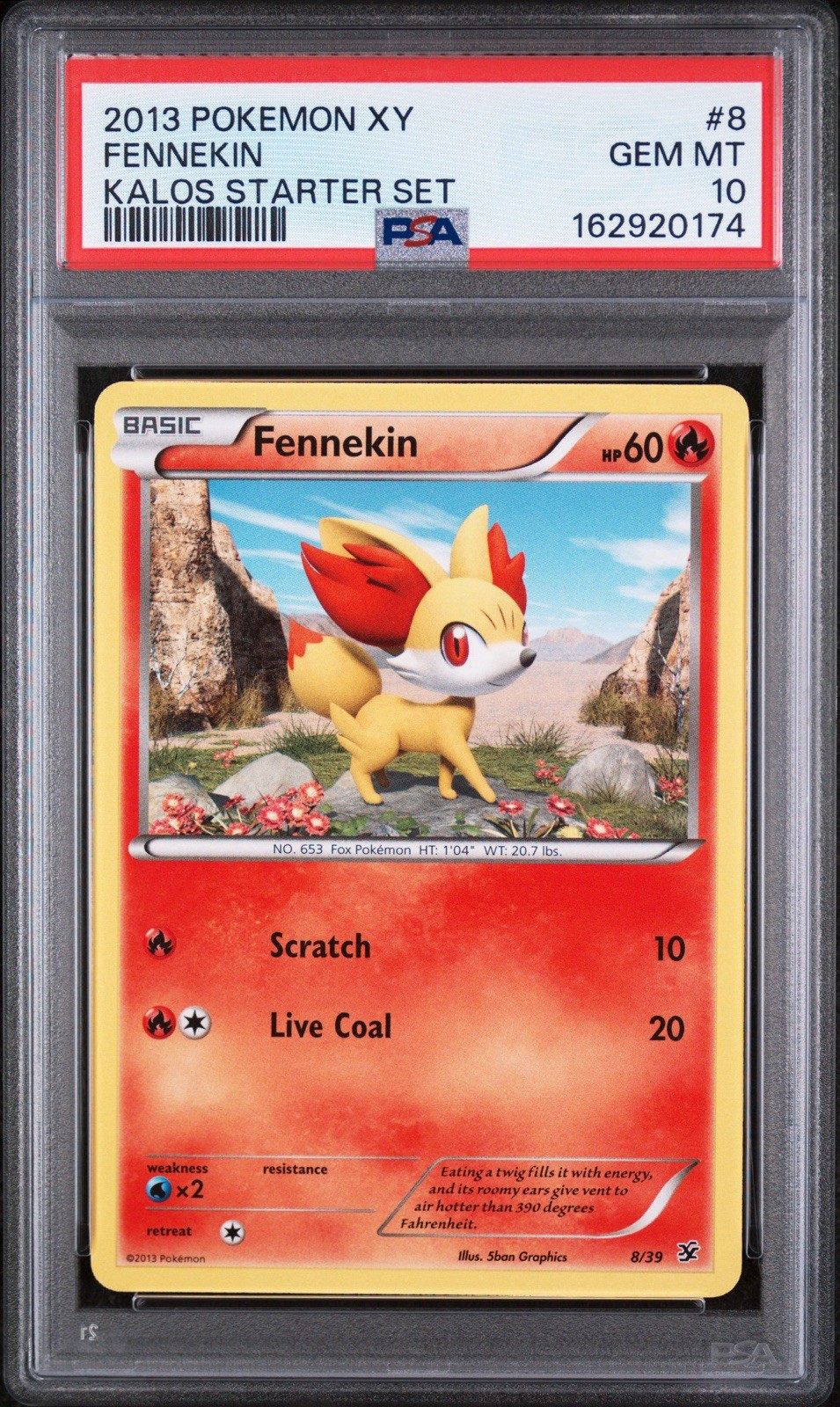 2013 Pokemon XY Kalos Starter Set Fennekin 8