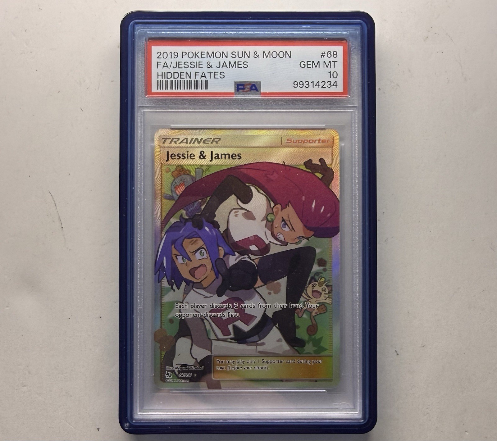 2019 Pokemon Sun & Moon Hidden Fates Full Art/Jessie & James 68