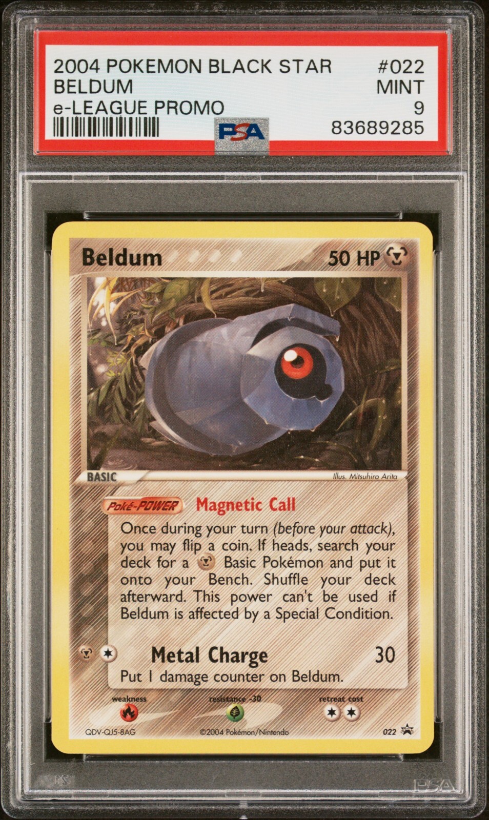 2004 Pokemon Black Star Promo Beldum E-League 022
