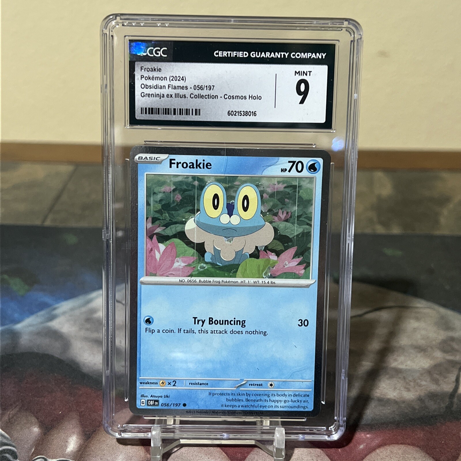 2024 Obsidian Flames - OBF EN - English Froakie Greninja ex Special Illustration Collection (Cosmos Holo) 056/197