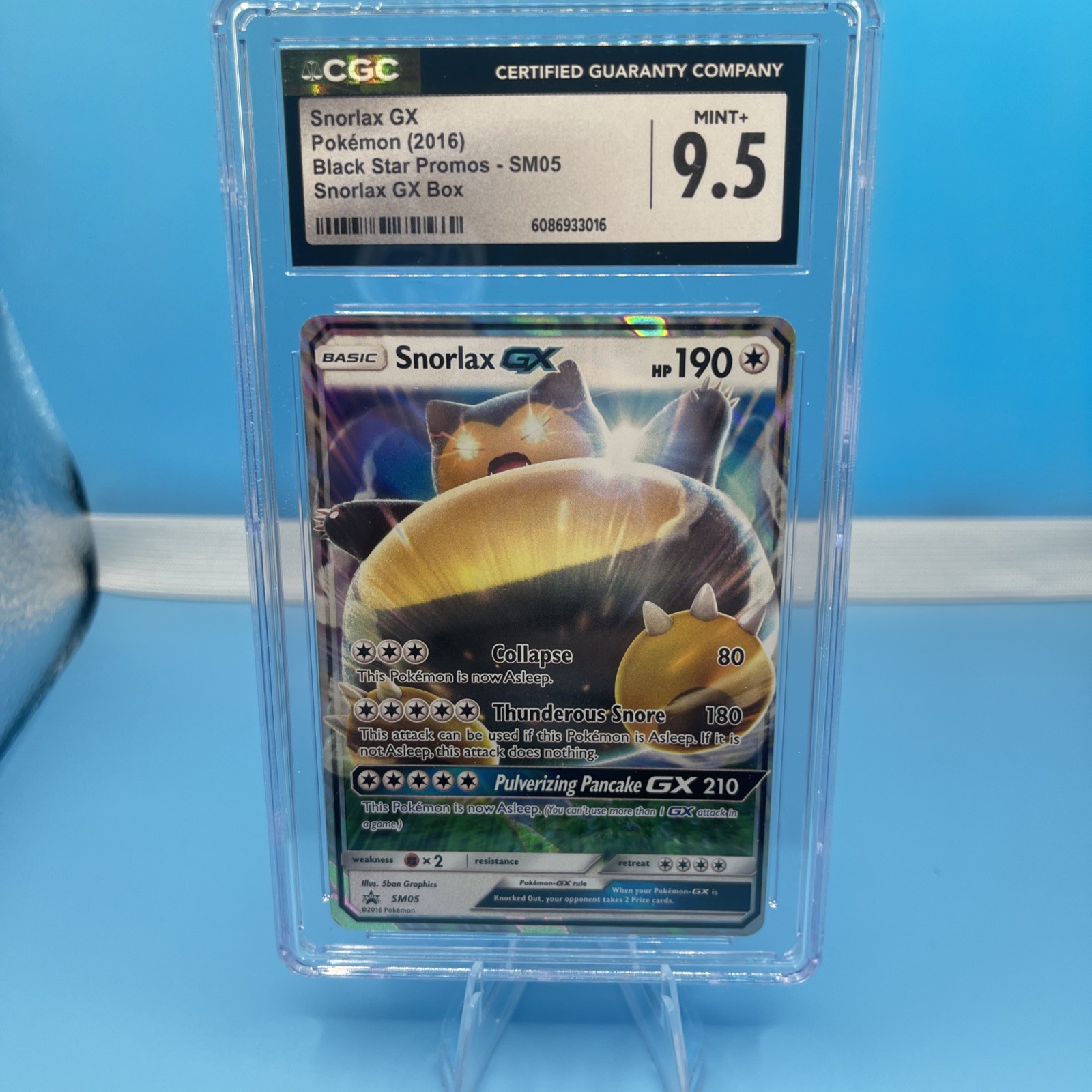 2016 Black Star Promos - Sun & Moon - English Snorlax GX Promo Snorlax GX Box (Holo) SM05
