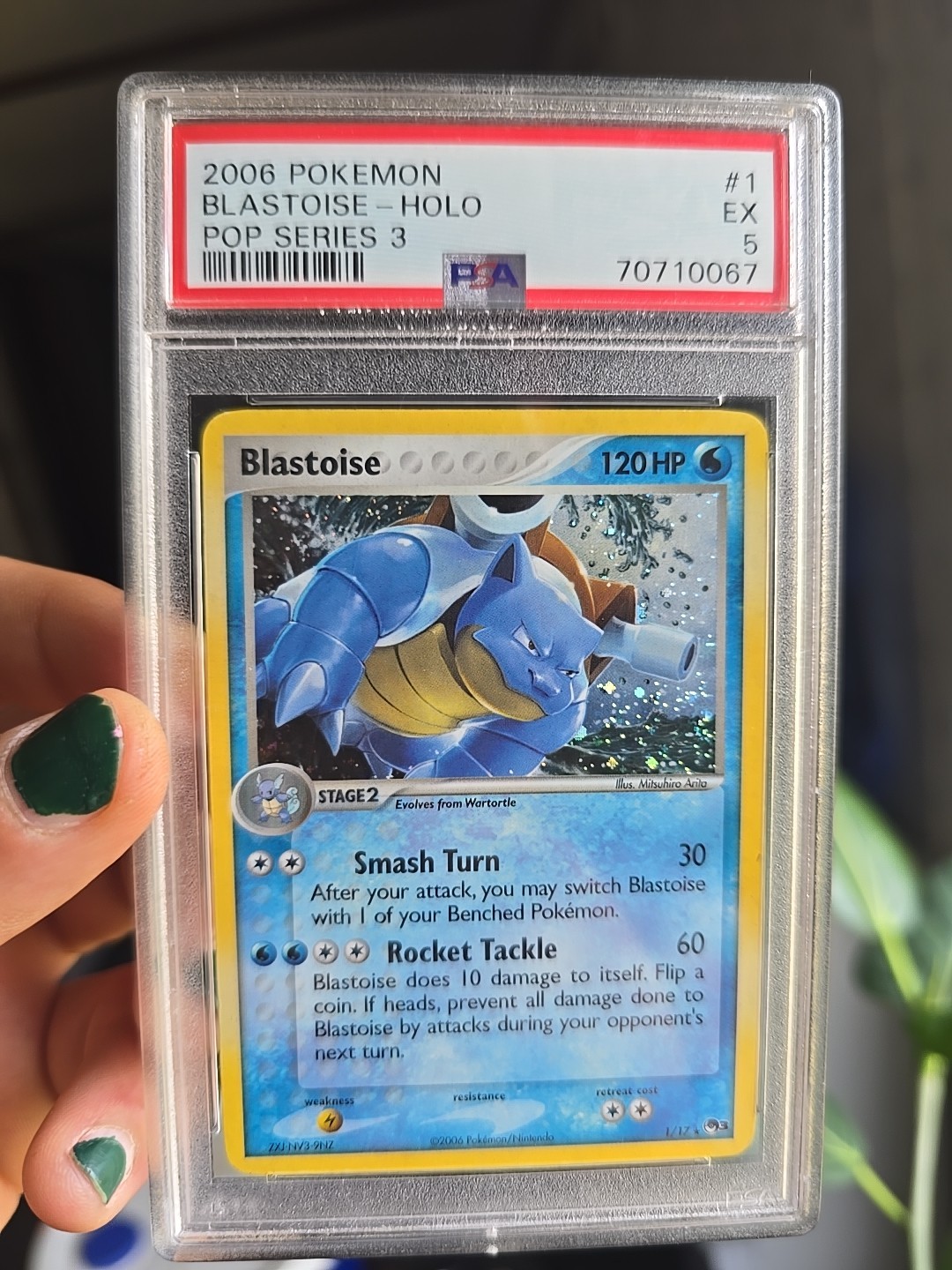 2006 Pokemon Pop Series 3 Blastoise-Holo 1
