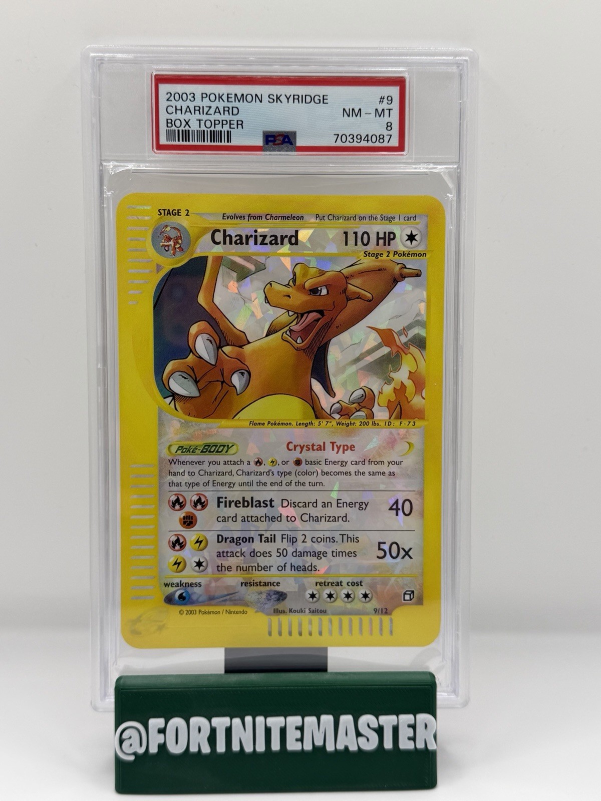 2003 Pokemon Skyridge Box Topper Charizard 9