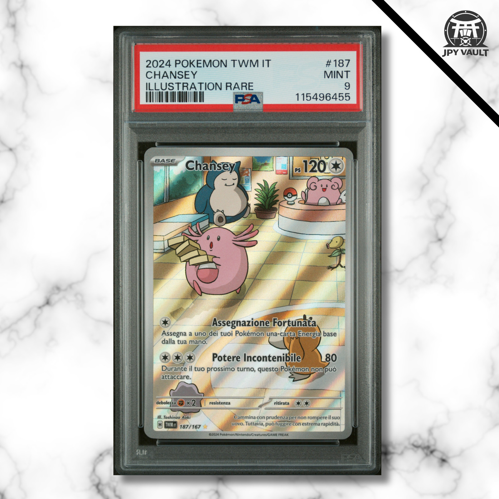2024 Pokemon Italian Twm It-Twilight Masquerade Chansey Illustration Rare 187