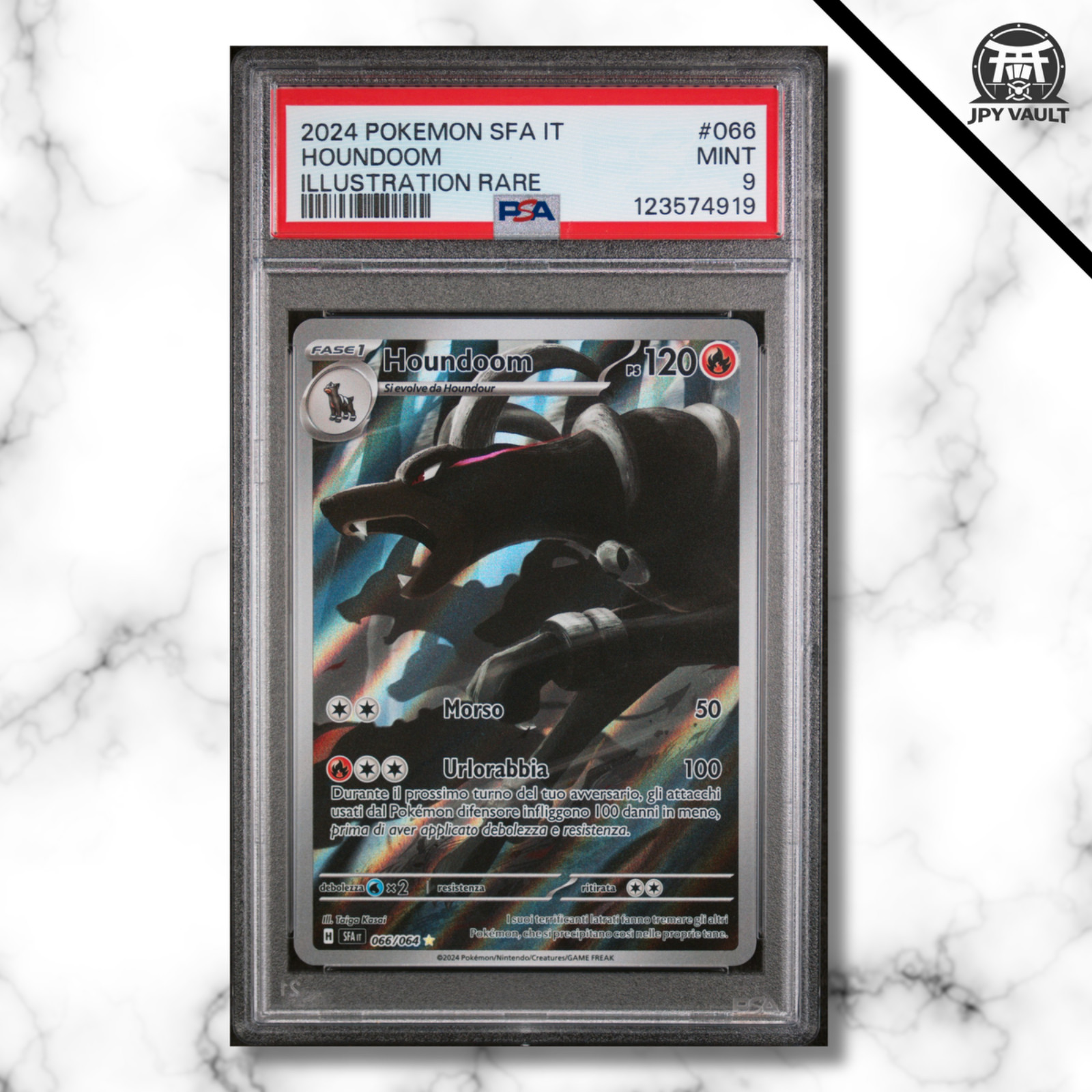 2024 Pokemon Italian Sfa It-Shrouded Fable Houndoom Illustration Rare 066