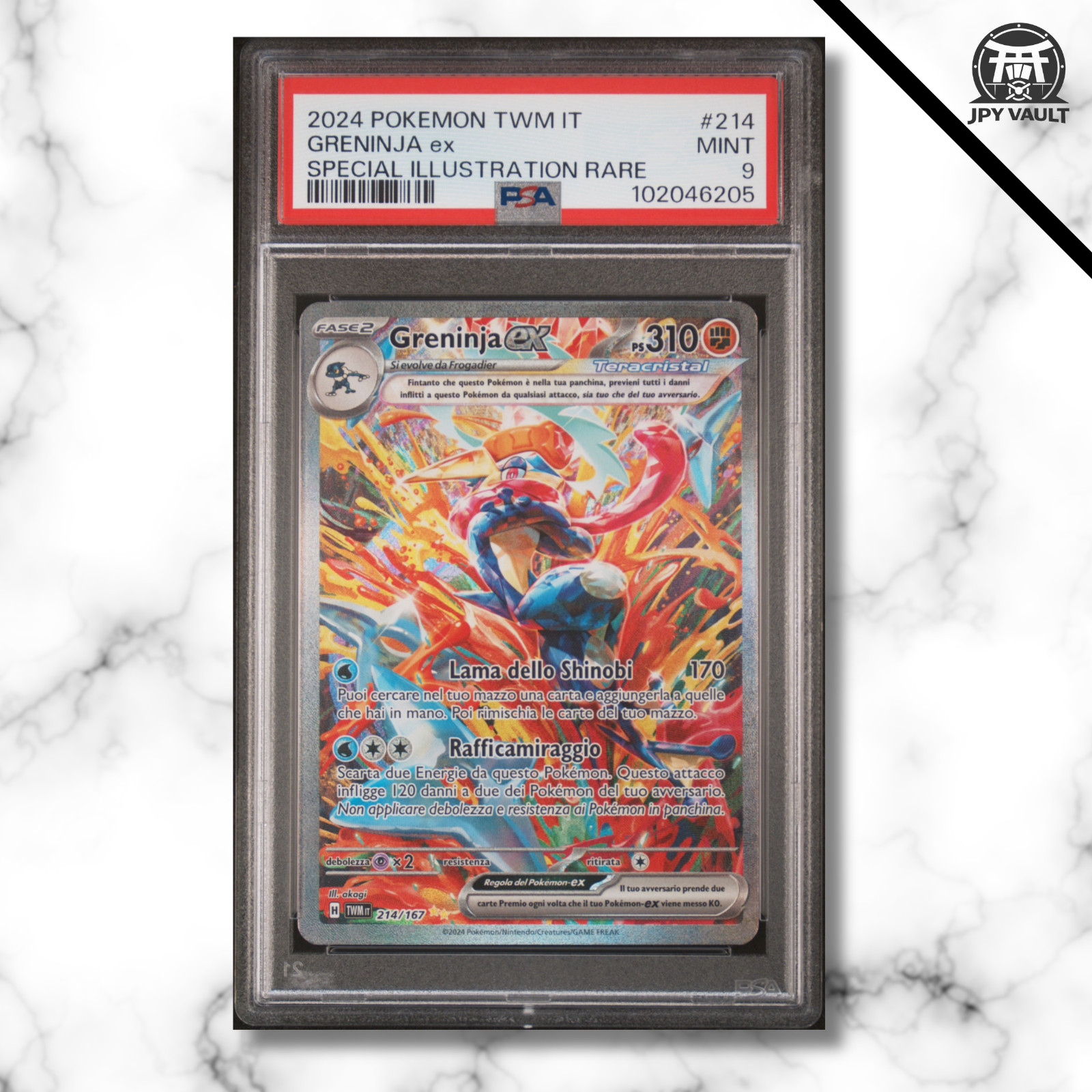 2024 Pokemon Italian Twm It-Twilight Masquerade Greninja EX Special Illustration Rare 214