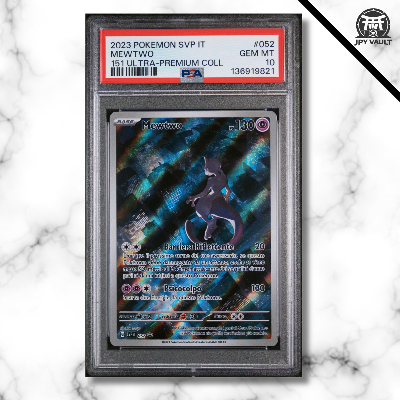 2023 Pokemon Italian Svp It-SV Black Star Promo Mewtwo 151 Ultra-Premium Collection 052