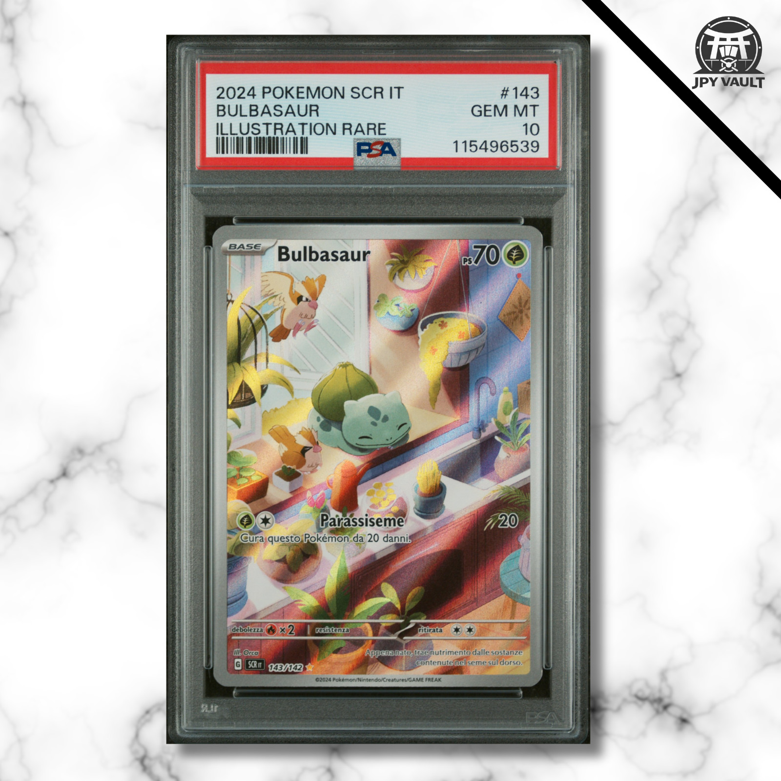 2024 Pokemon Italian Scr It-Stellar Crown Bulbasaur Illustration Rare 143