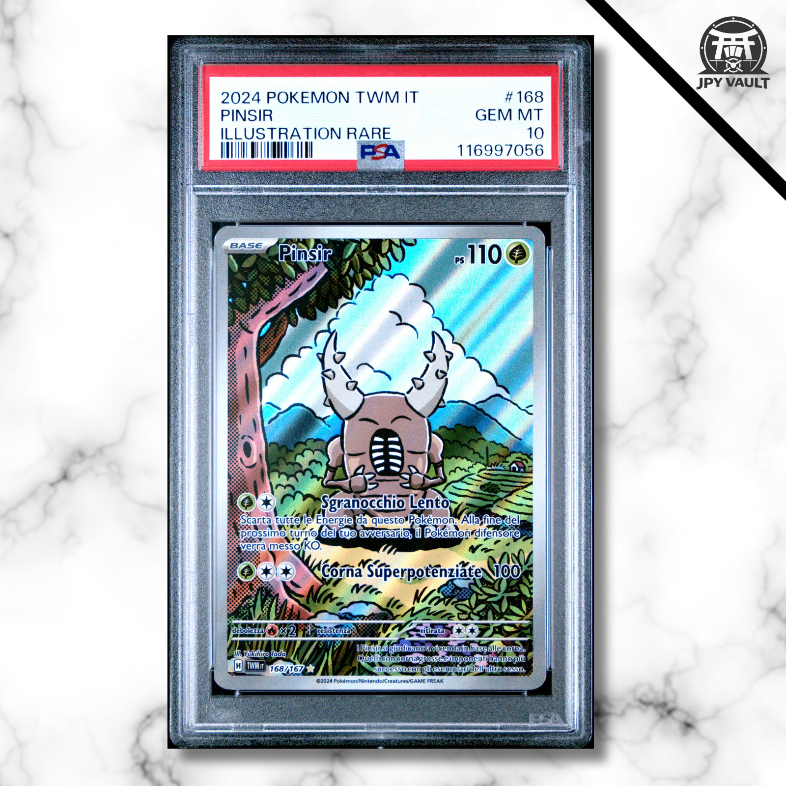 2024 Pokemon Italian Twm It-Twilight Masquerade Pinsir Illustration Rare 168