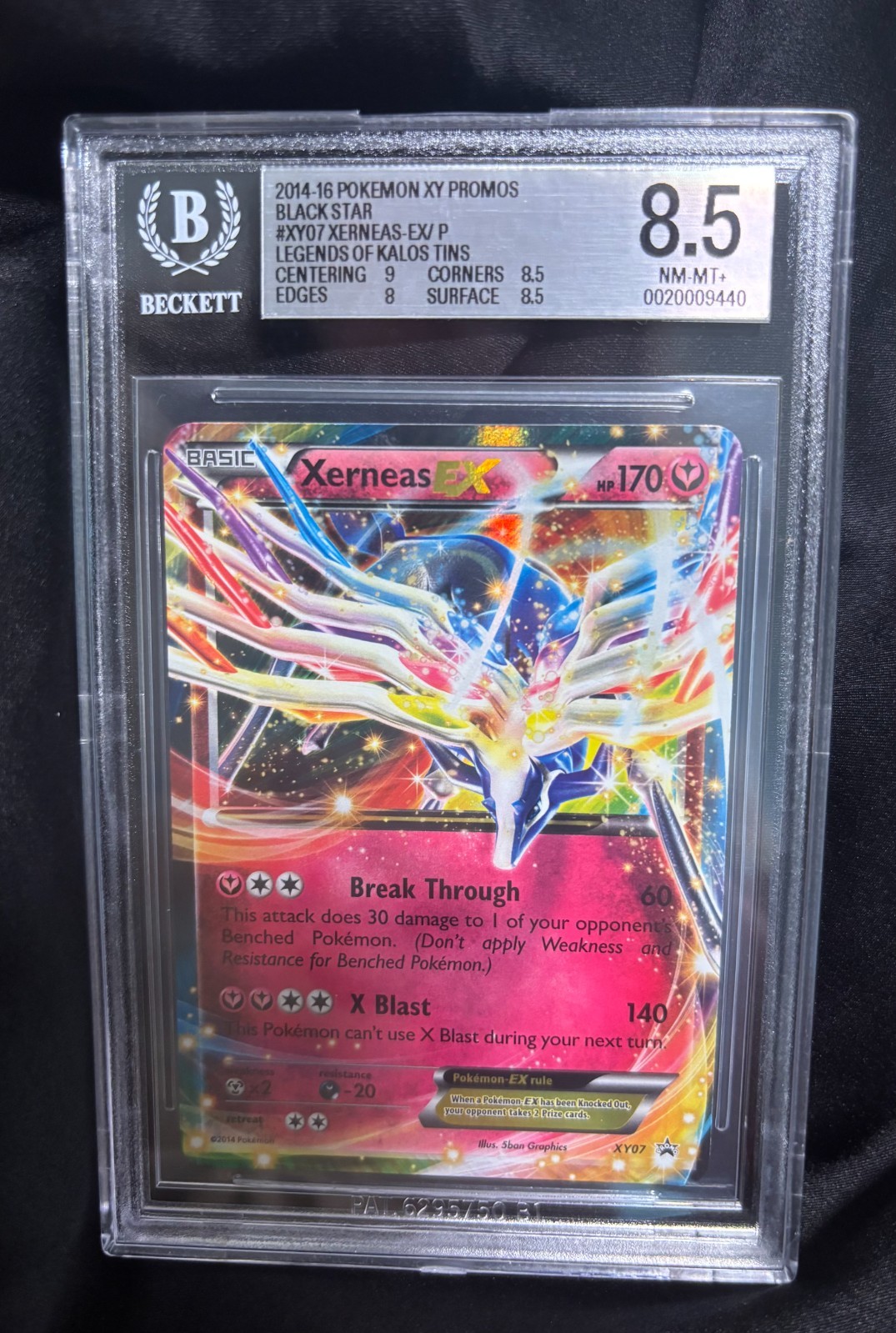 2014 Pokemon XY Black Star Promos Xerneas-EX #P{(Legends of Kalos Tins) XY07