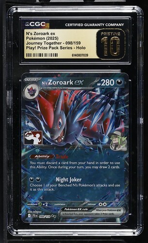 2025 Journey Together - JTG EN - English N's Zoroark ex Play! Pokémon Prize Pack Series Holo 098/159