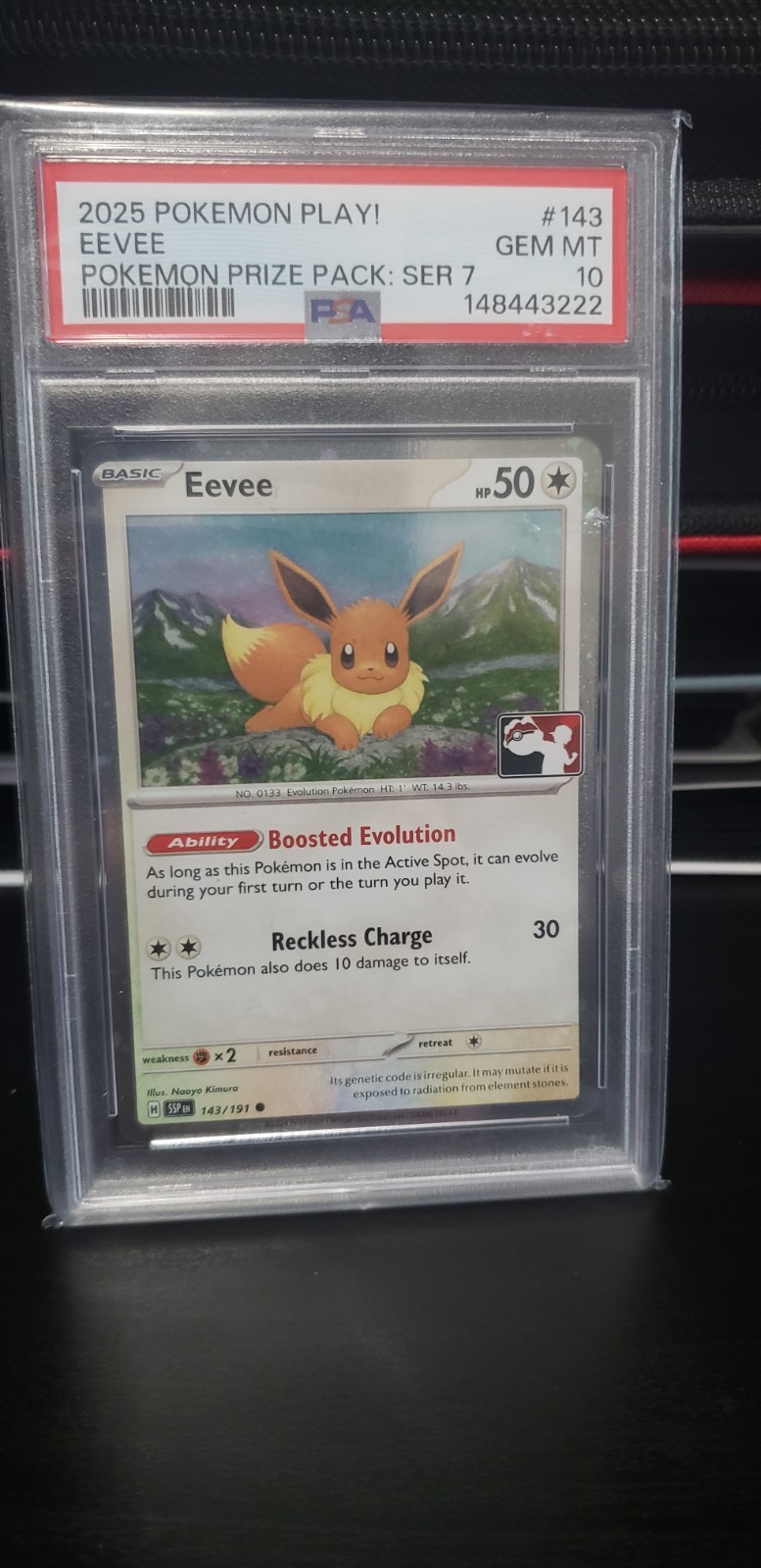2025 Pokemon Play! Pokemon Prize Pack: Series 7 Eevee 143