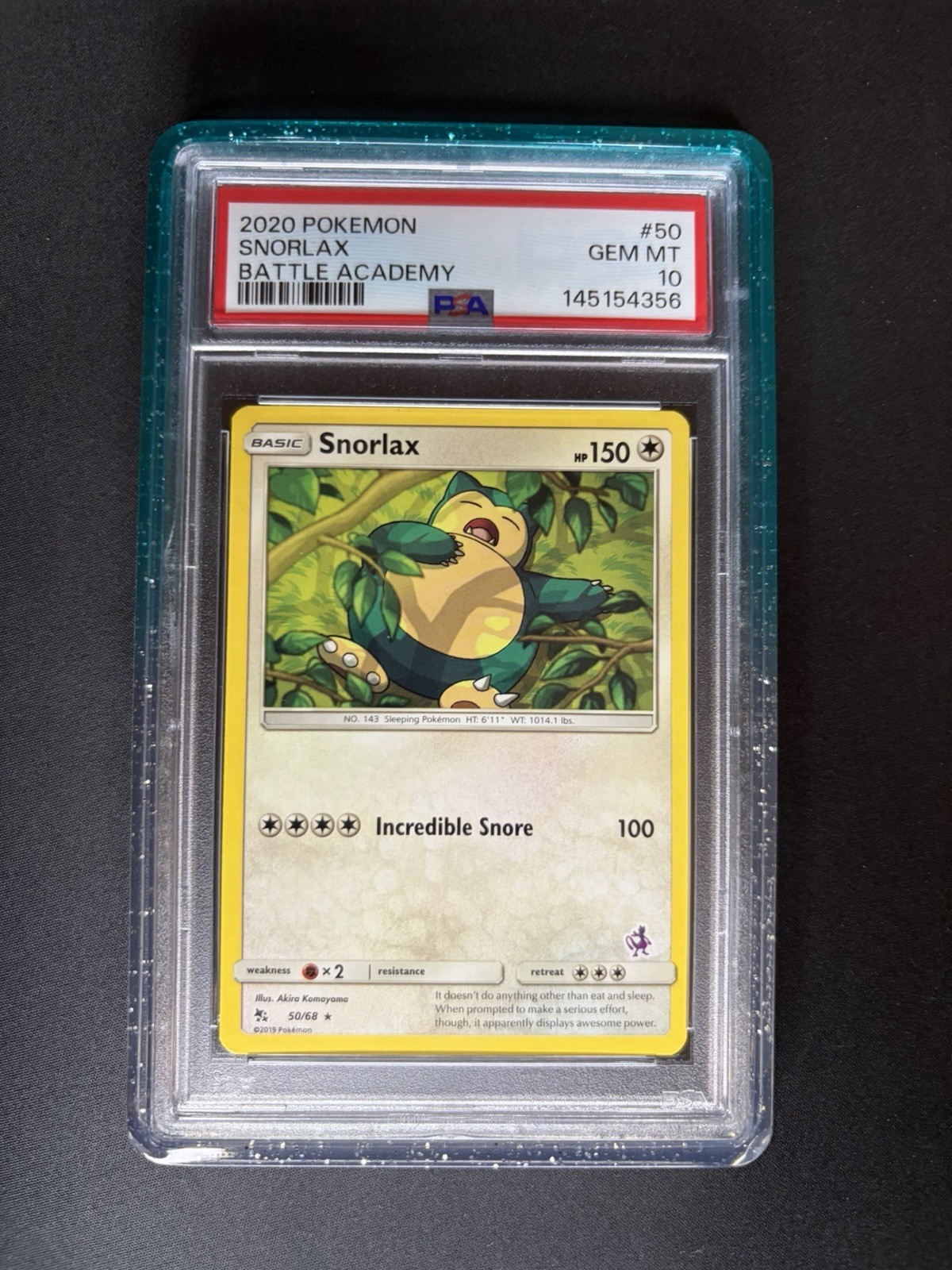 2020 Pokemon Battle Academy Snorlax 50