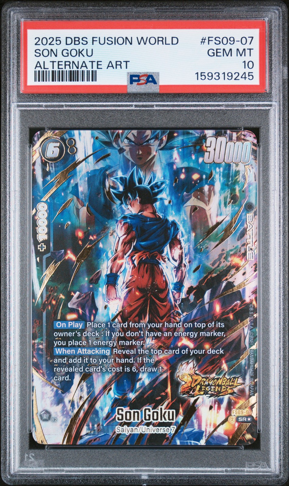 2025 Dragon Ball Super Card Game Fusion World Starter Deck EX Shallot Son Goku Alternate Art FS09-07