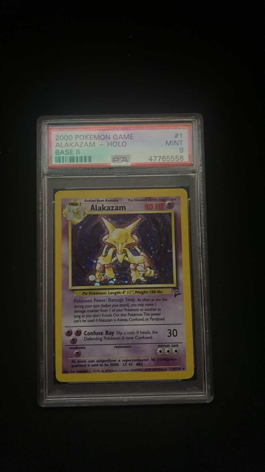 2000 Pokemon Game II Alakazam-Holo 1
