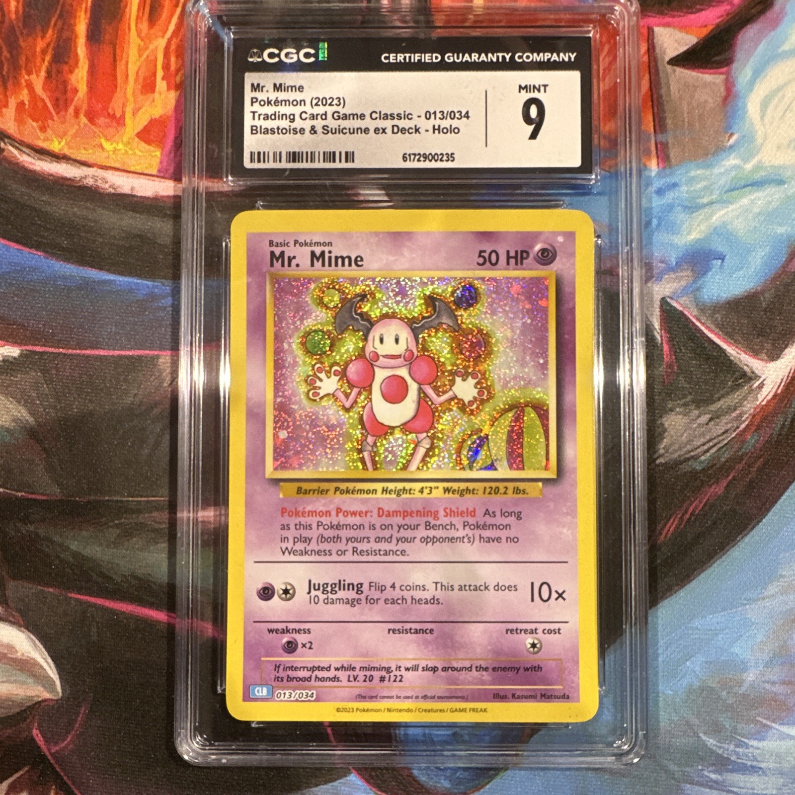 2023 Trading Card Game Classic - CLV, CLC, CLB - English Mr. Mime Blastoise &amp; Suicune ex Deck - CLB Holo 013/034