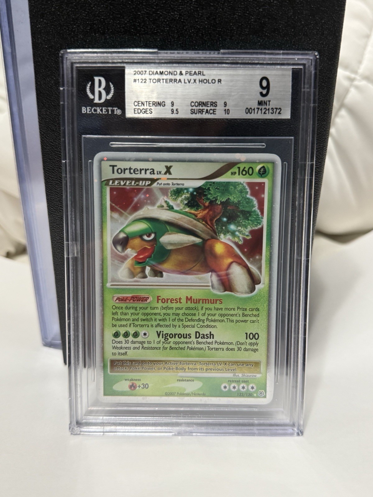2007 Pokemon Diamond and Pearl Torterra Lv.X HOLO R 122