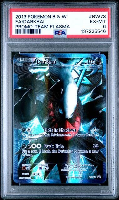 2013 Pokemon Black & White Promo Full Art/Darkrai Team Plasma BW73