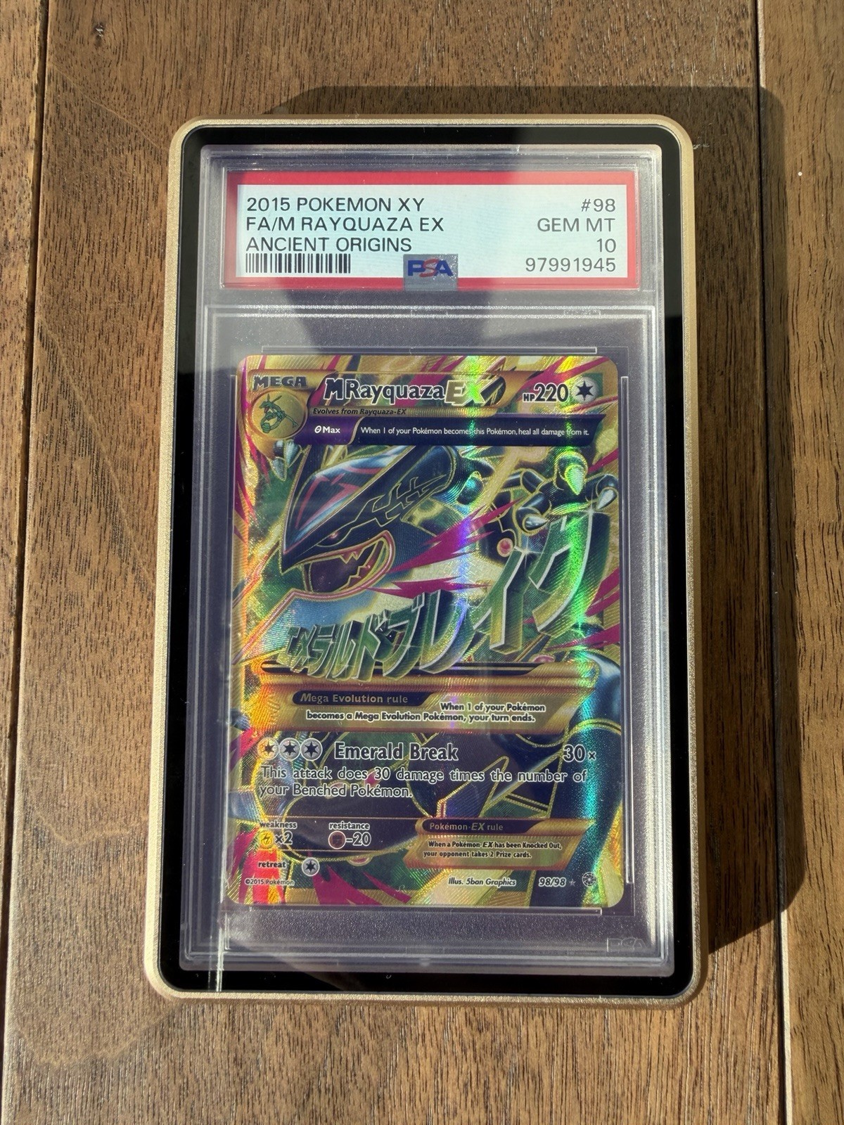 2015 Pokemon XY Ancient Origins Full Art/M Rayquaza EX 98