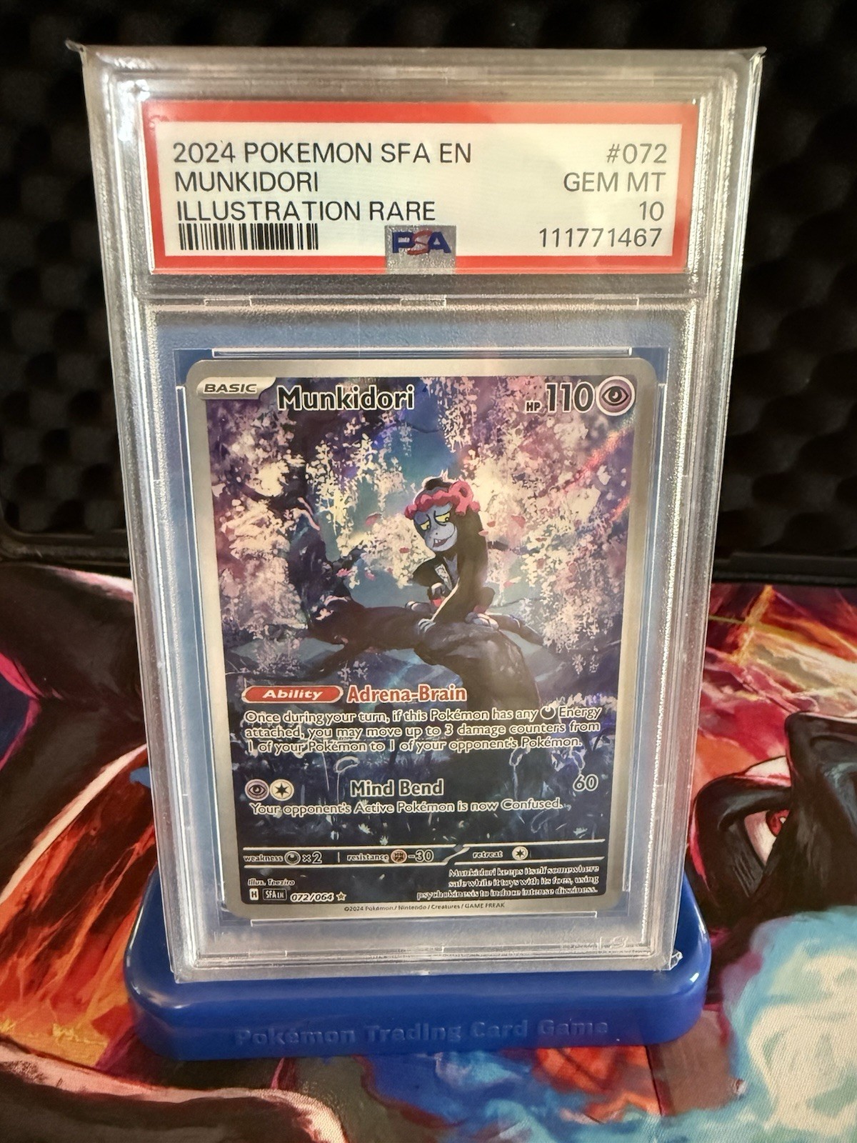 2024 Pokemon Sfa EN-Shrouded Fable Munkidori Illustration Rare 072
