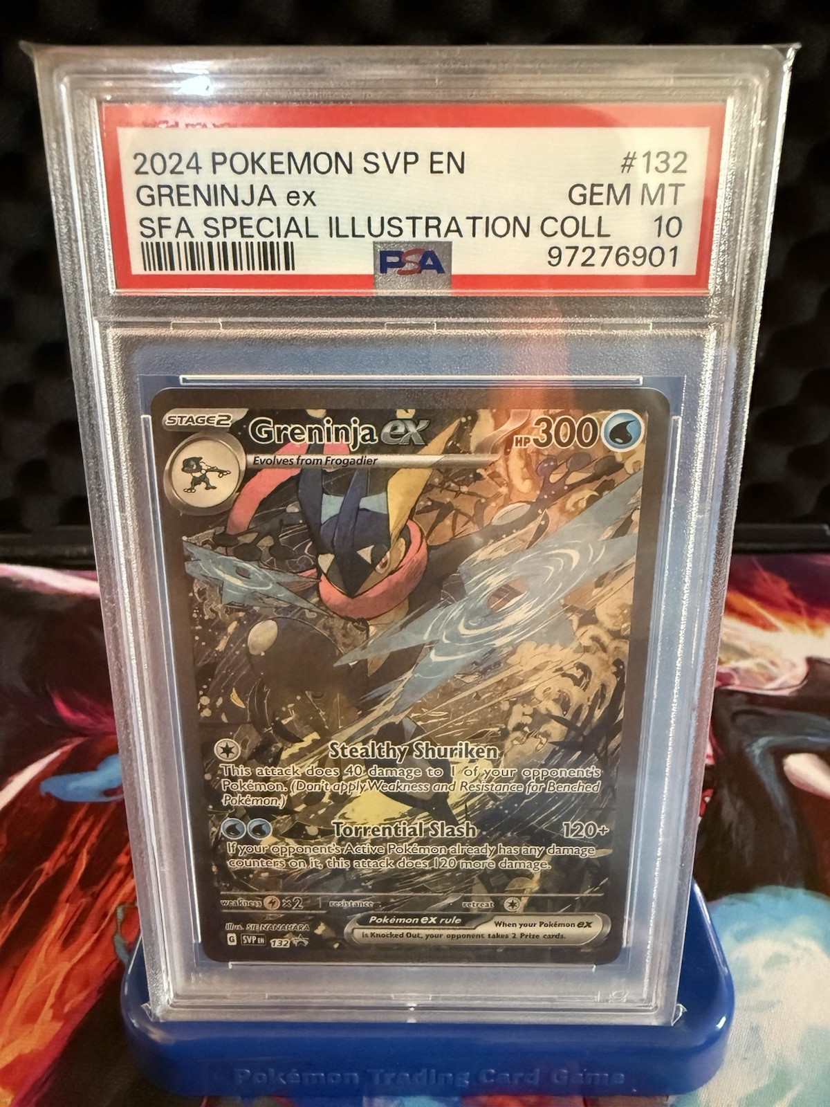 2024 Pokemon Svp EN-SV Black Star Promo Greninja EX Shrouded Fable Special Illustration Collection 132