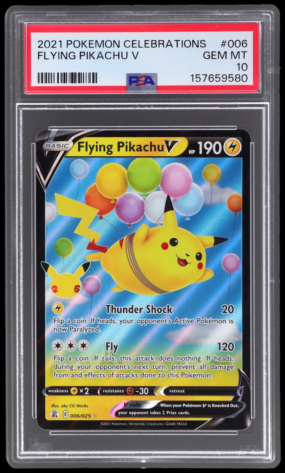 2021 Pokemon Celebrations Flying Pikachu V 006