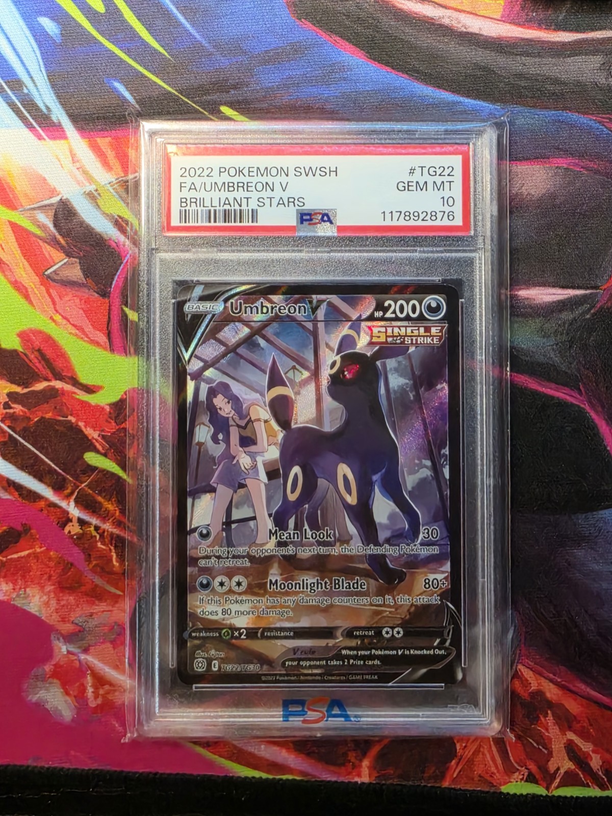 2022 Pokemon Sword & Shield Brilliant Stars Full Art/Umbreon V TG22