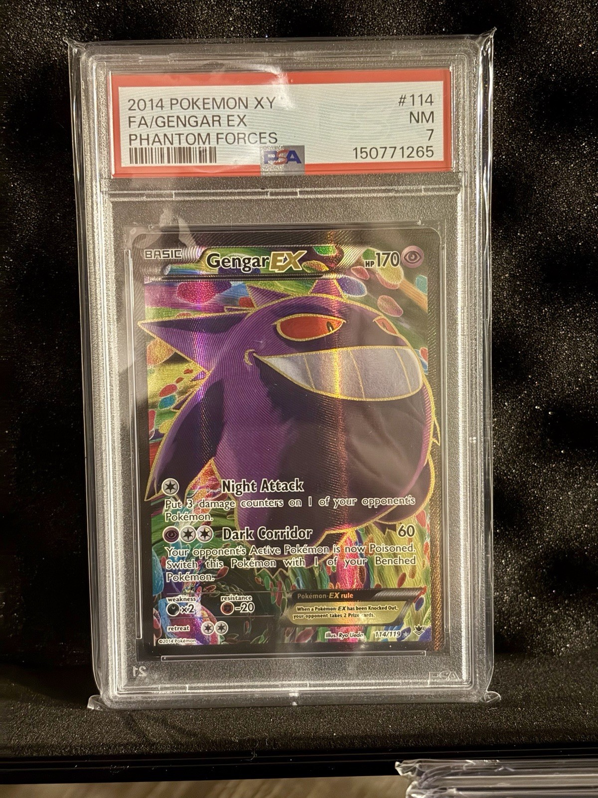 2014 Pokemon XY Phantom Forces Full Art/Gengar EX 114