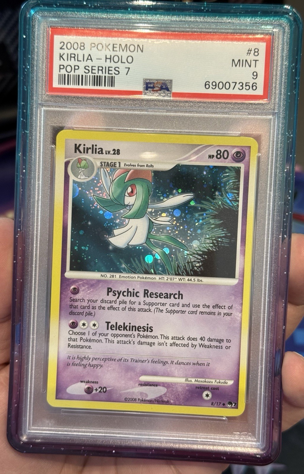 2008 Pokemon Pop Series 7 Kirlia-Holo 8