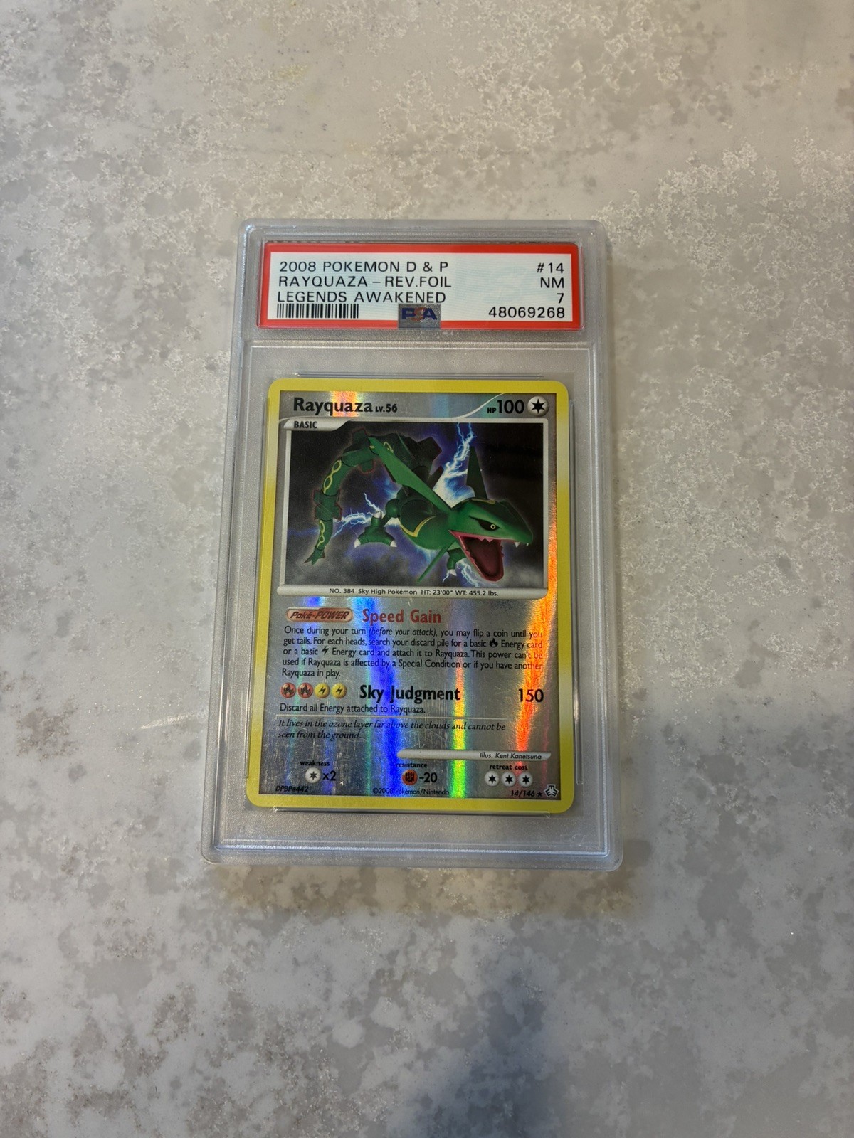 2008 Pokemon Diamond & Pearl Legends Awakened Rayquaza-Reverse Foil 14
