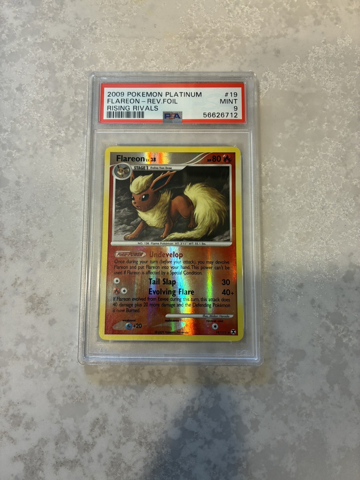 2009 Pokemon Platinum Rising Rivals Flareon-Reverse Foil 19
