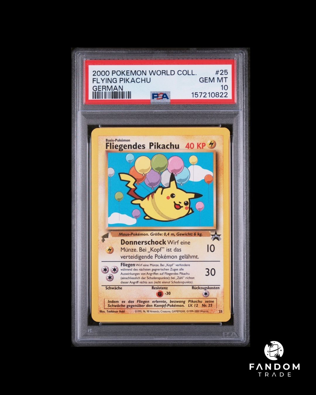2000 Pokemon Pikachu World Collection Flying Pikachu German 25