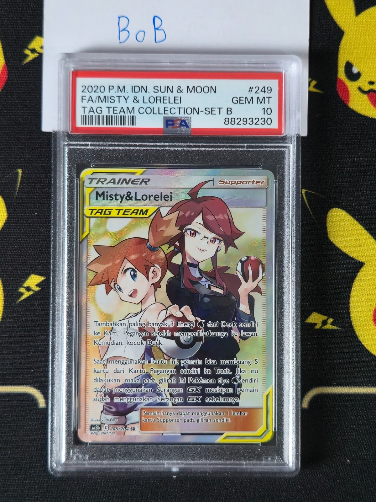2020 Pokemon Indonesian Sun & Moon Tag Team Collection Full Art/Misty & Lorelei Set B 249