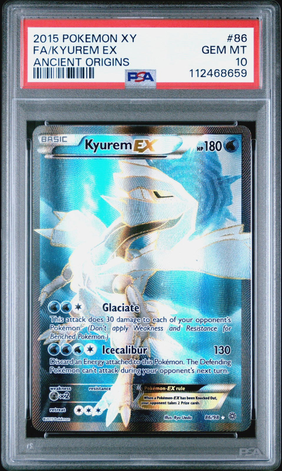 2015 Pokemon XY Ancient Origins Full Art/Kyurem EX 86
