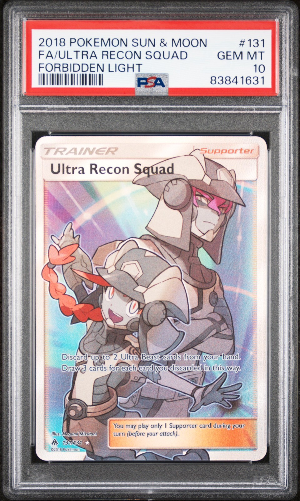 2018 Pokemon Sun & Moon Forbidden Light Full Art/Ultra Recon Squad 131
