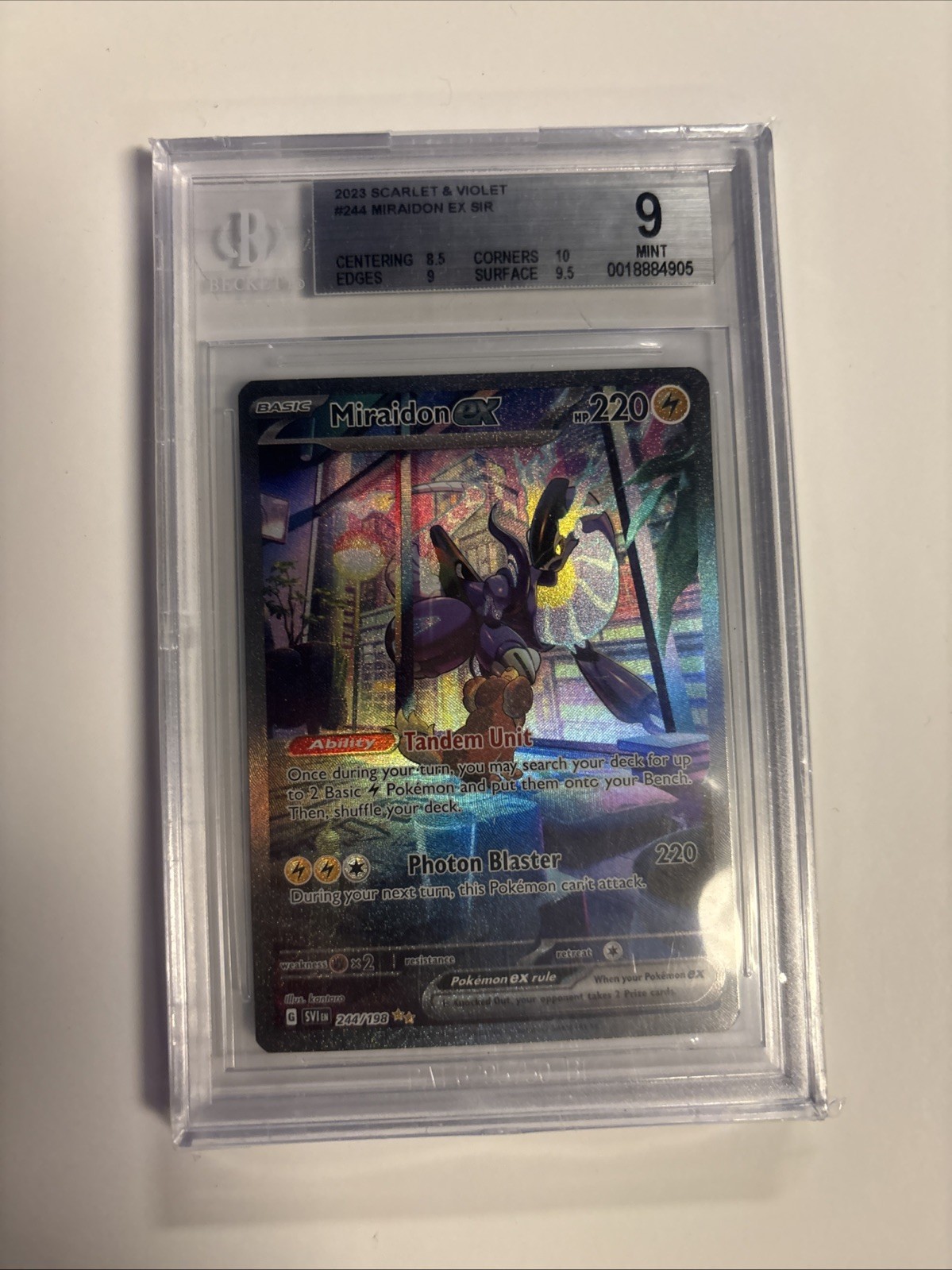 2023 Pokemon TCG Scarlet & Violet Miraidon ex SIR 244