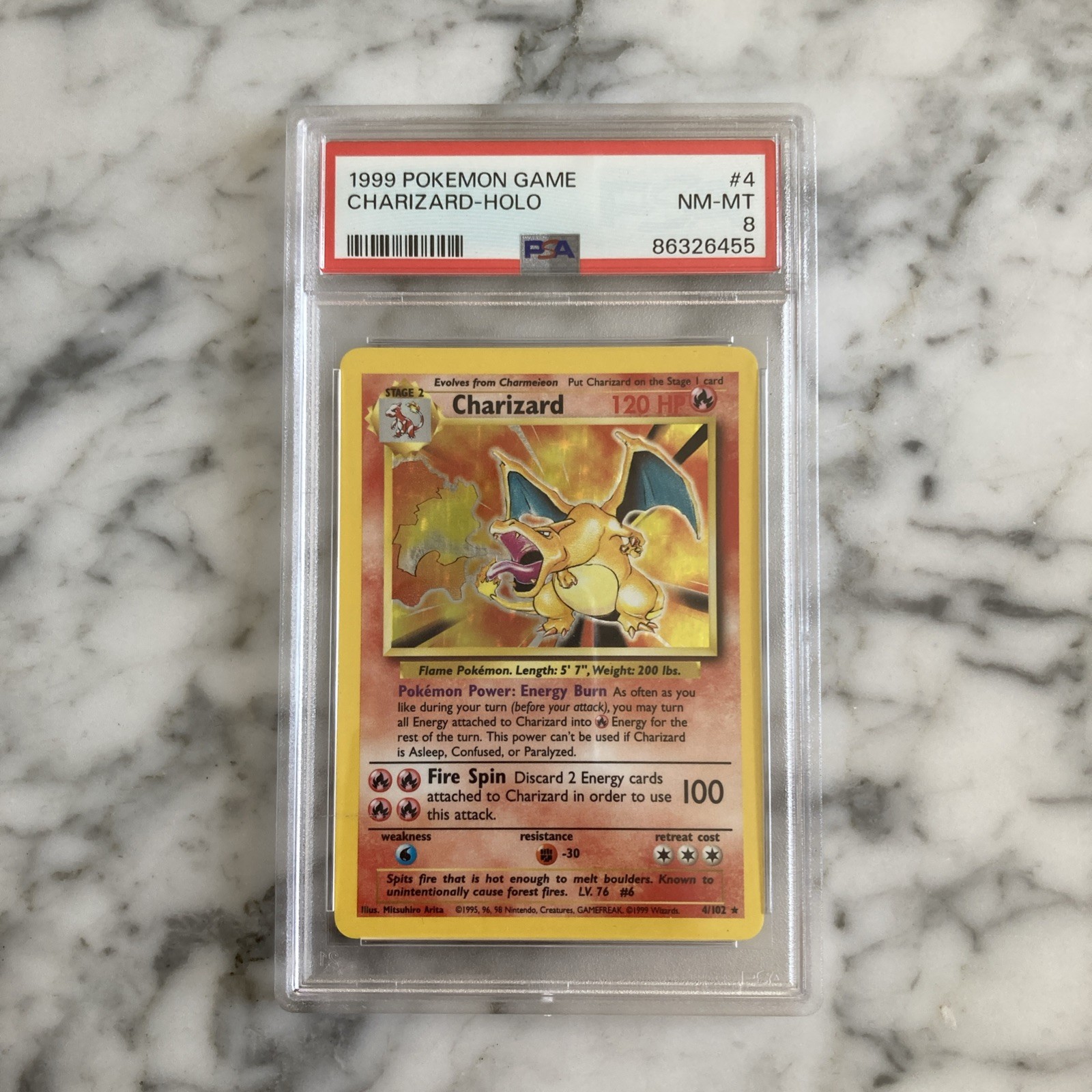 1999 Pokemon Game Charizard-Holo 4