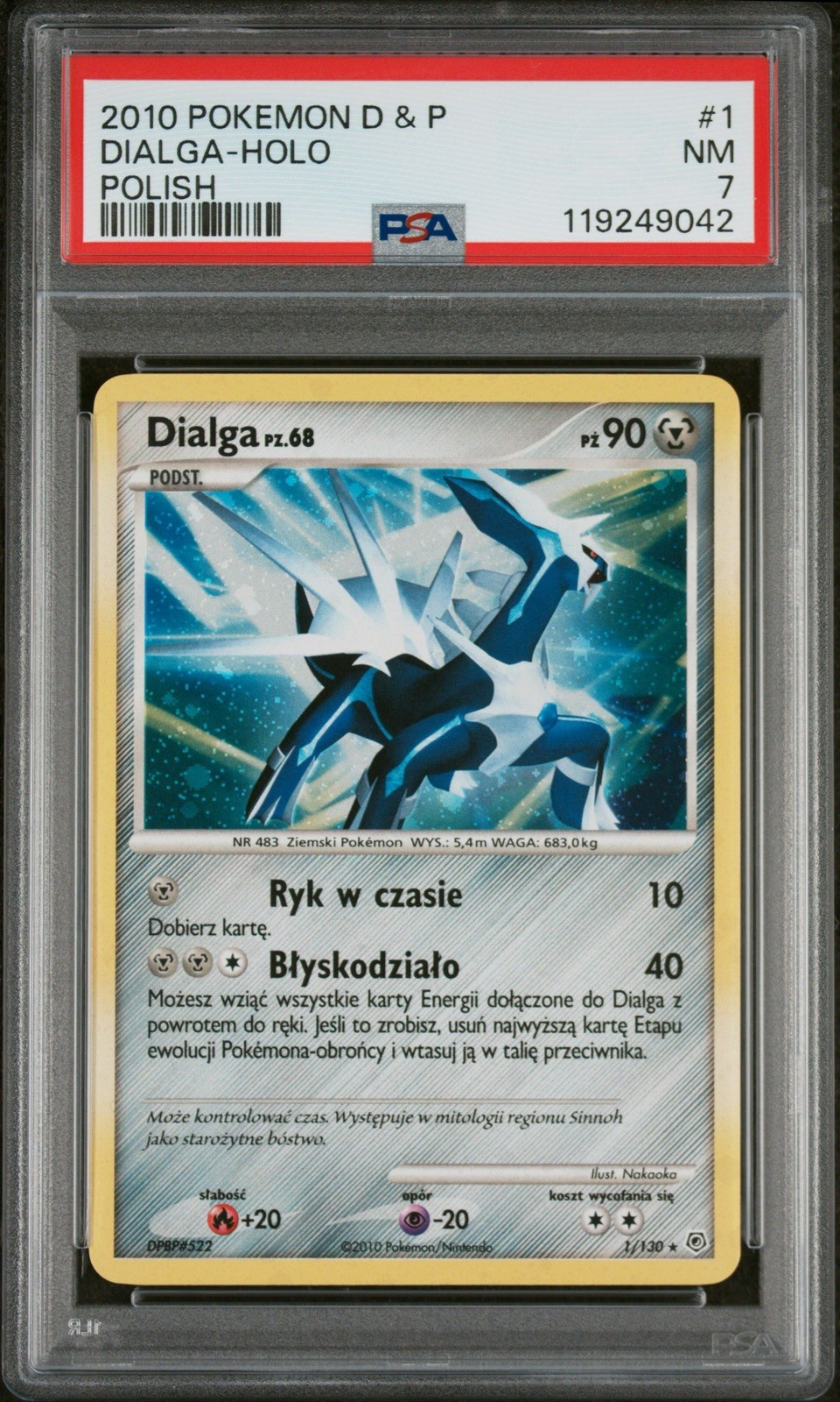 2010 Pokemon Polish Diamond & Pearl Dialga-Holo 1