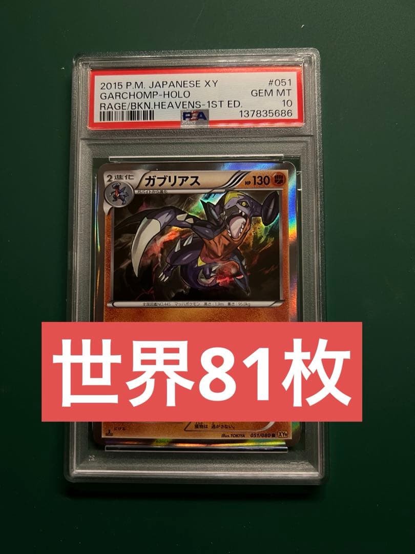 2015 Pokemon Japanese XY Rage of the Broken Heavens Garchomp-Holo 1st Edition 051