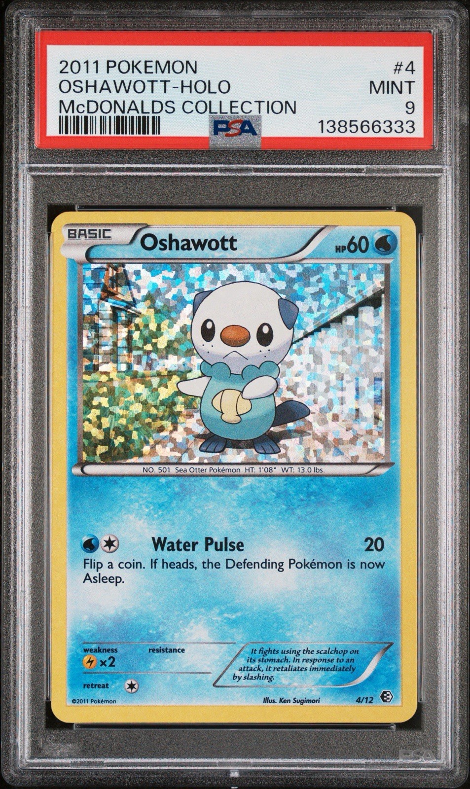 2011 Pokemon McDonalds Collection Oshawott-Holo 4